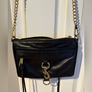 Rebecca Minkoff MAC Black Leather Crossbody Bag